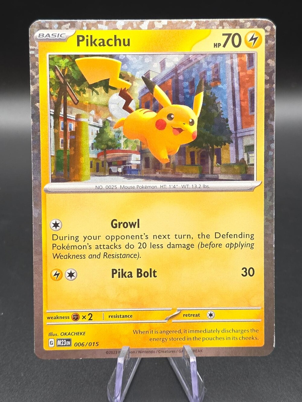 Pikachu 006/015 holo Promo McDonald's Collection 2023 Pokemon Near Mint